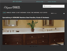 Tablet Screenshot of elegantstainless.com